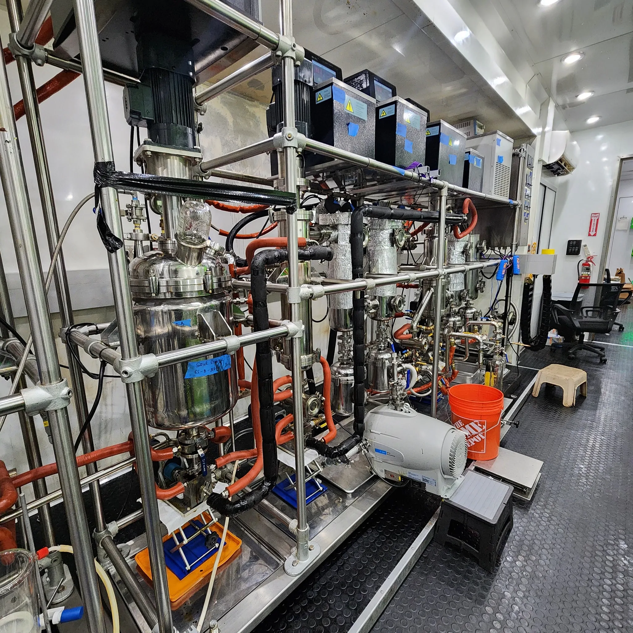 Commercial cannabis extraction lab equipment